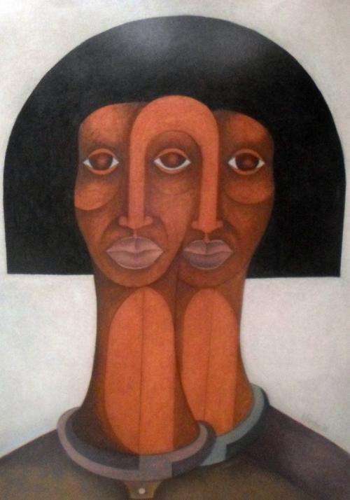 Solly Malope - Faces - Investment art!! - A stunner, bid now!!